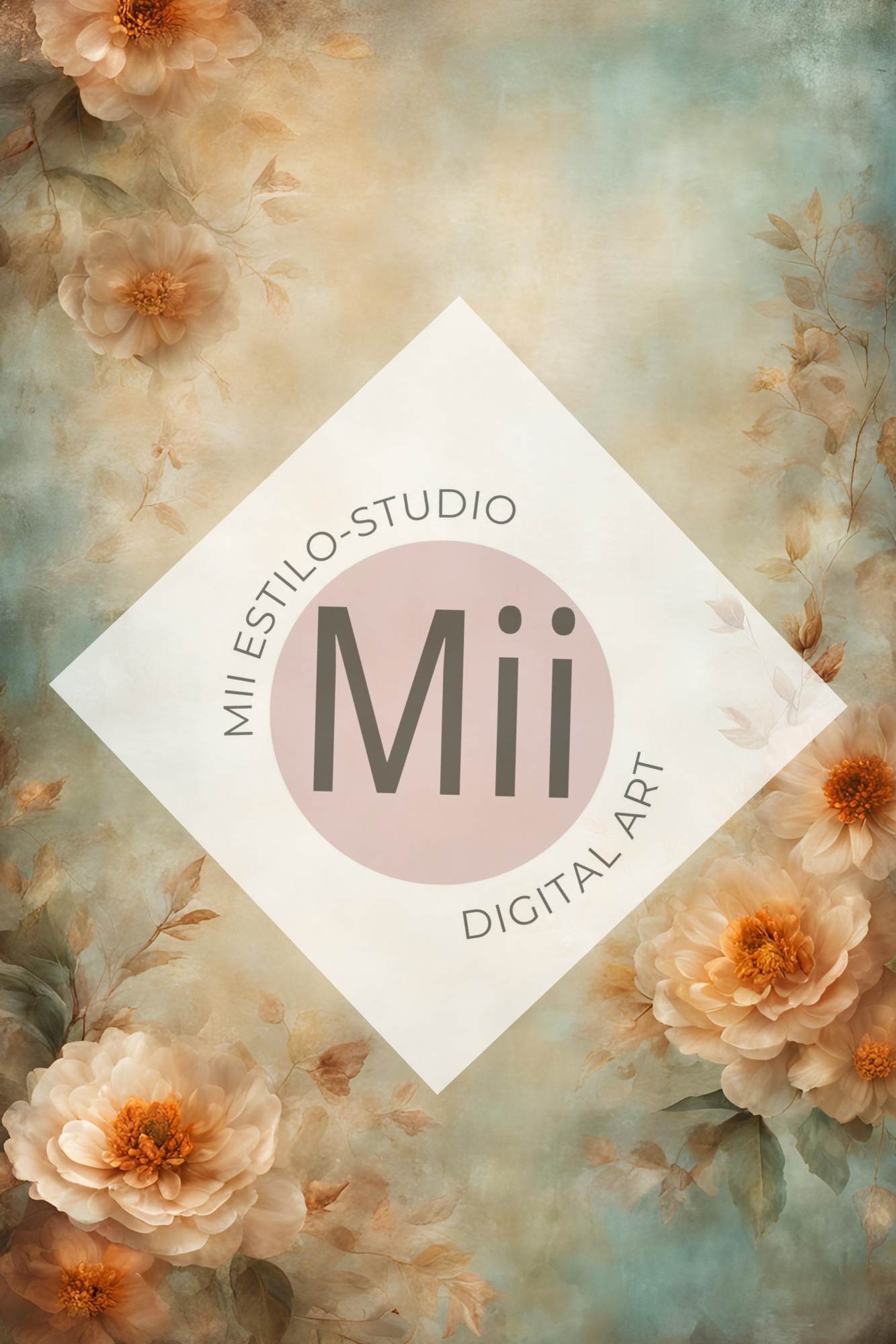 Abruzzo Flower Handcrafted Canvas Style Digital Backdrops, Maternity Photoshoot Backgrounds, Flower Texture Overlays, Flower Fine Art Backdrop Designs, Photoshop Overlay Textures - Mii - Estilo