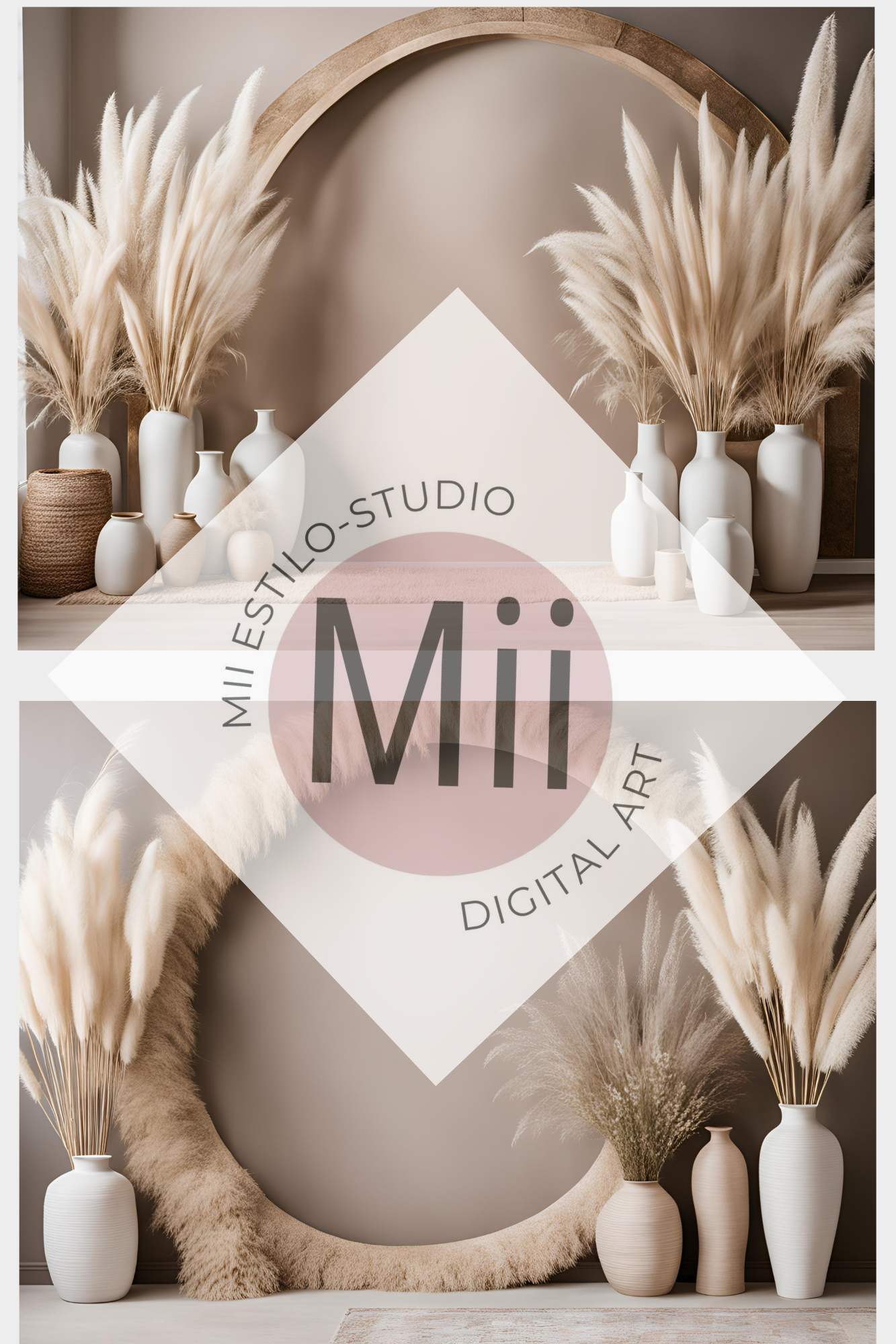 Aconite Fine - art textures and boho - inspired digital overlays for maternity backdrops, arched wall photography settings, and studio digital backgrounds - Mii - Estilo