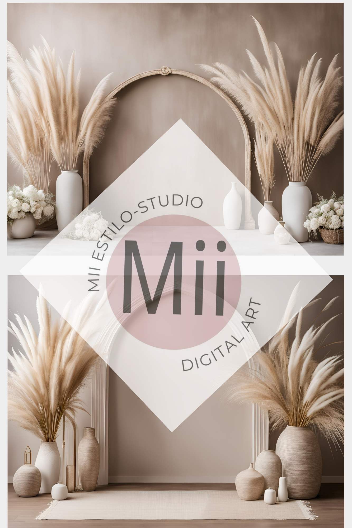 Aconite Fine - art textures and boho - inspired digital overlays for maternity backdrops, arched wall photography settings, and studio digital backgrounds - Mii - Estilo