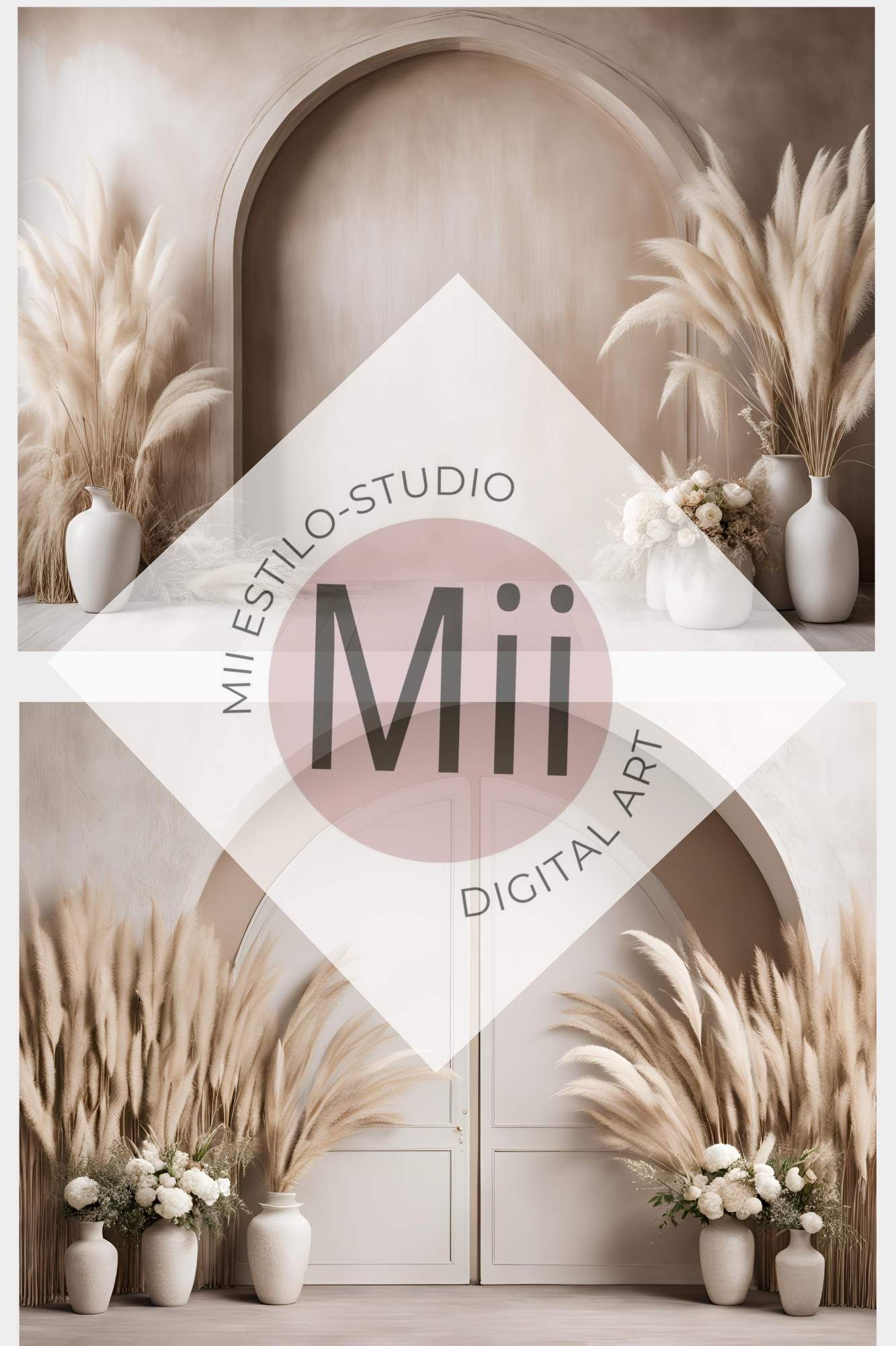 Aconite Fine - art textures and boho - inspired digital overlays for maternity backdrops, arched wall photography settings, and studio digital backgrounds - Mii - Estilo