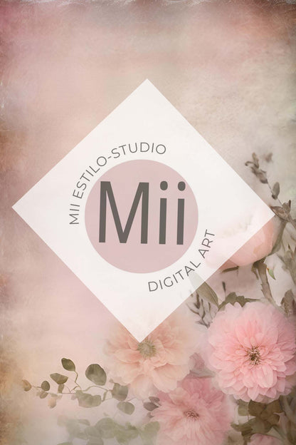 Alfazema Flower Handcrafted Canvas Style Digital Backdrops, Maternity Photoshoot Backgrounds, Flower Texture Overlays, Flower Fine Art Backdrop Designs, Photoshop Overlay Textures - Mii - Estilo