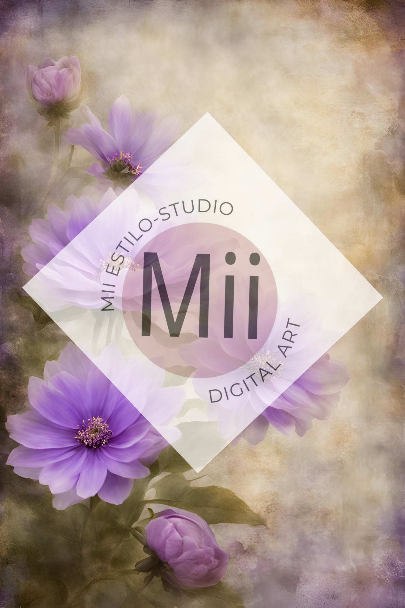 Allium Flower Handcrafted Canvas Style Digital Backdrops, Maternity Photoshoot Backgrounds, Flower Texture Overlays, Flower Fine Art Backdrop Designs, Photoshop Overlay Textures - Mii - Estilo