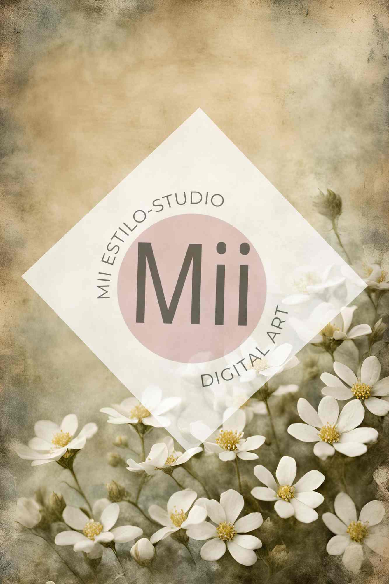 Altheda Flower Handcrafted Canvas Style Digital Backdrops, Maternity Photoshoot Backgrounds, Flower Texture Overlays, Flower Fine Art Backdrop Designs, Photoshop Overlay Textures - Mii - Estilo