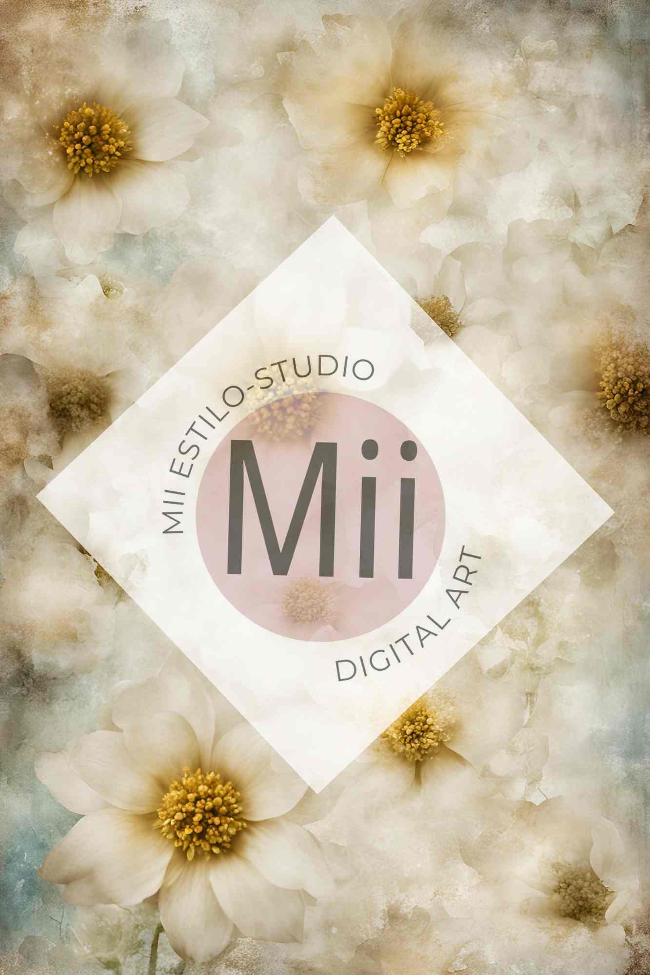 Altheda Flower Handcrafted Canvas Style Digital Backdrops, Maternity Photoshoot Backgrounds, Flower Texture Overlays, Flower Fine Art Backdrop Designs, Photoshop Overlay Textures - Mii - Estilo