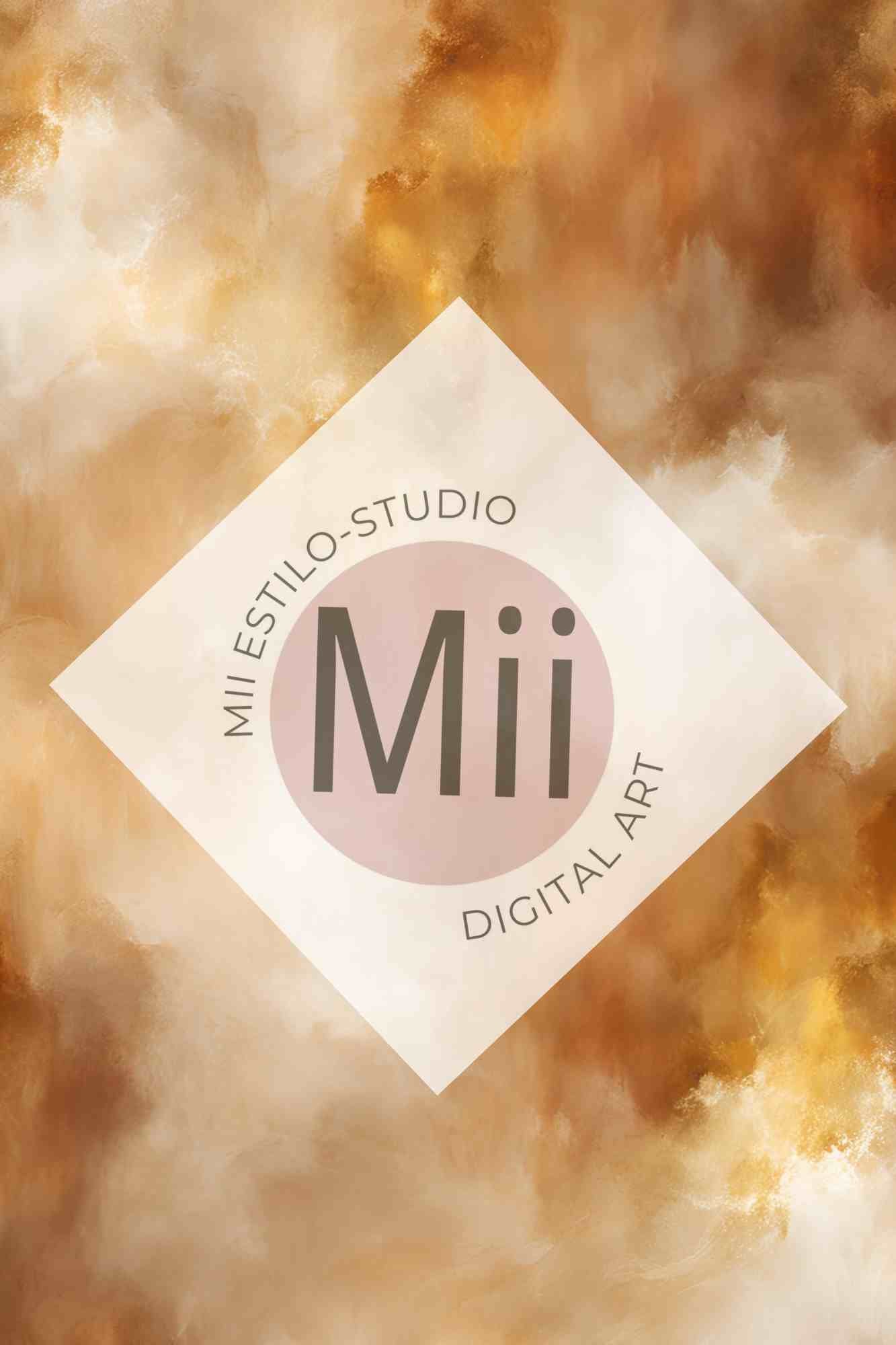 Astratia Luxury Abstract Digital Backdrop – Soft Gold, Turquoise &amp; Warm Tones for Photography &amp; Photoshop - Mii - Estilo