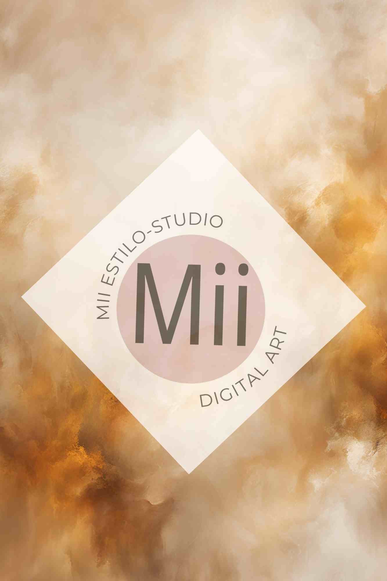 Astratia Luxury Abstract Digital Backdrop – Soft Gold, Turquoise &amp; Warm Tones for Photography &amp; Photoshop - Mii - Estilo