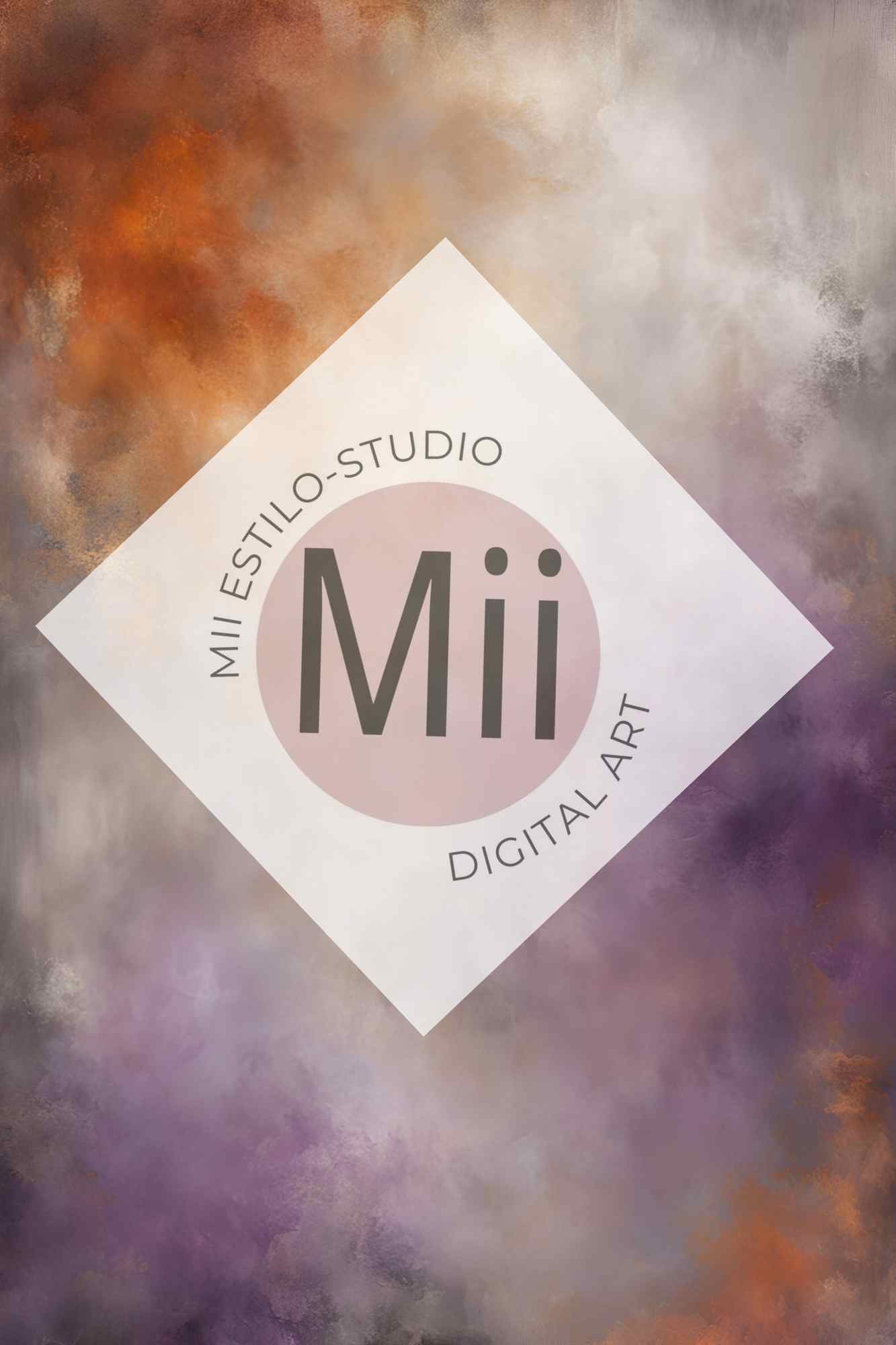 Atrofusca Luxury Abstract Painted Digital Backdrop – Soft Pastel &amp; Earthy Tones for Photography &amp; Photoshop - Mii - Estilo