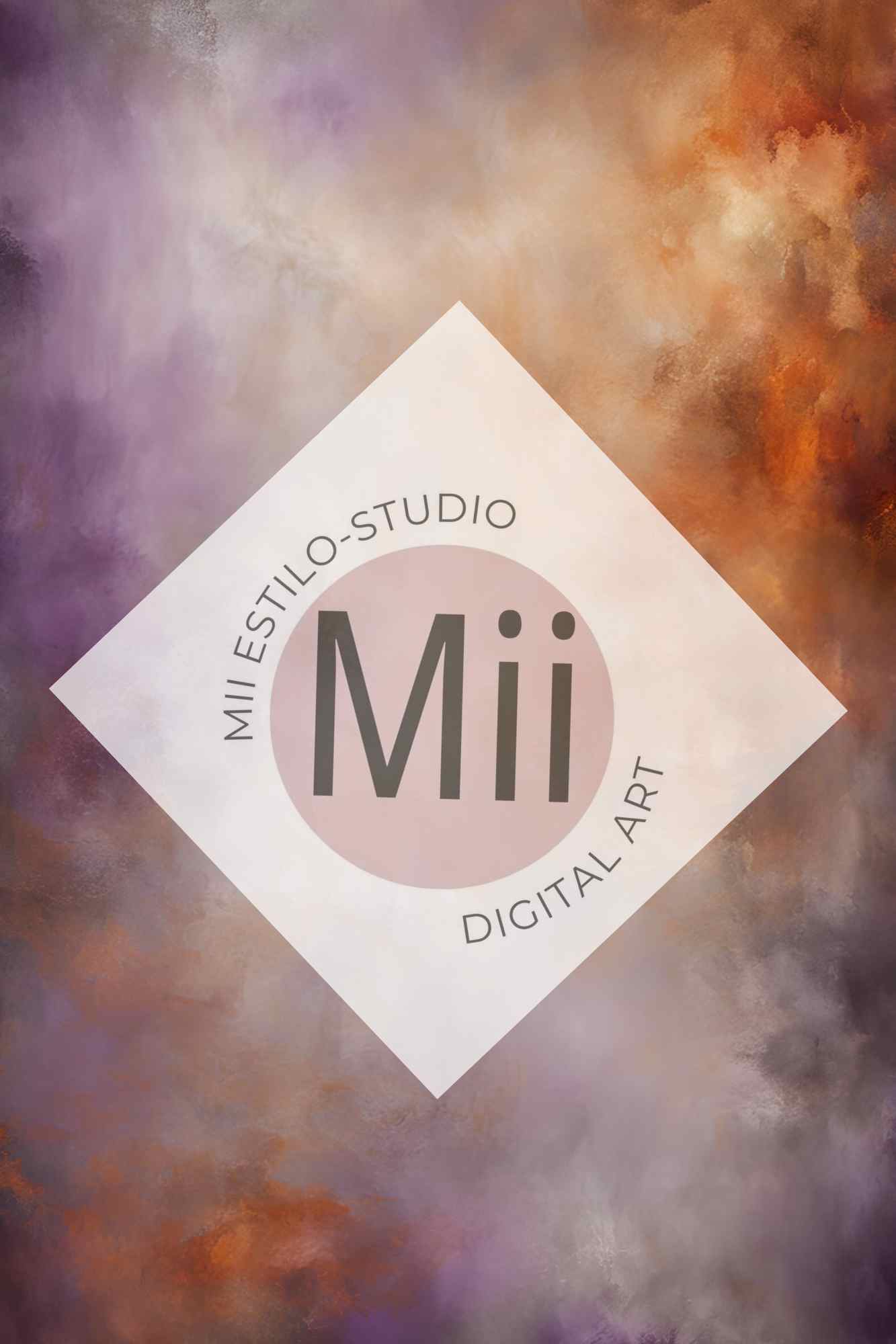 Atrofusca Luxury Abstract Painted Digital Backdrop – Soft Pastel &amp; Earthy Tones for Photography &amp; Photoshop - Mii - Estilo