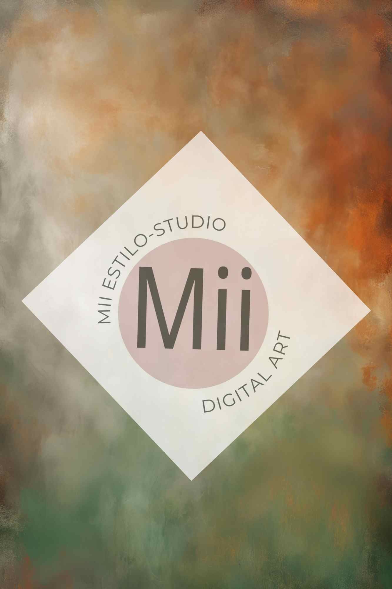 Atrofusca Luxury Abstract Painted Digital Backdrop – Soft Pastel &amp; Earthy Tones for Photography &amp; Photoshop - Mii - Estilo