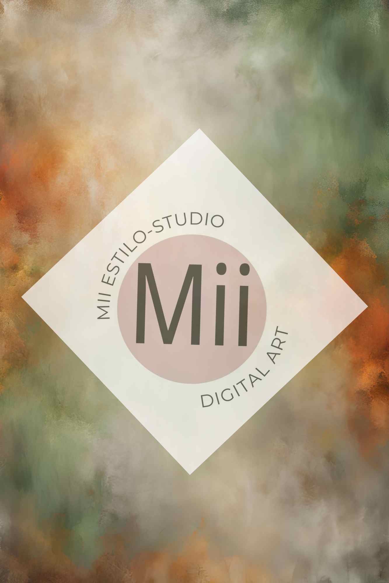 Atrofusca Luxury Abstract Painted Digital Backdrop – Soft Pastel &amp; Earthy Tones for Photography &amp; Photoshop - Mii - Estilo