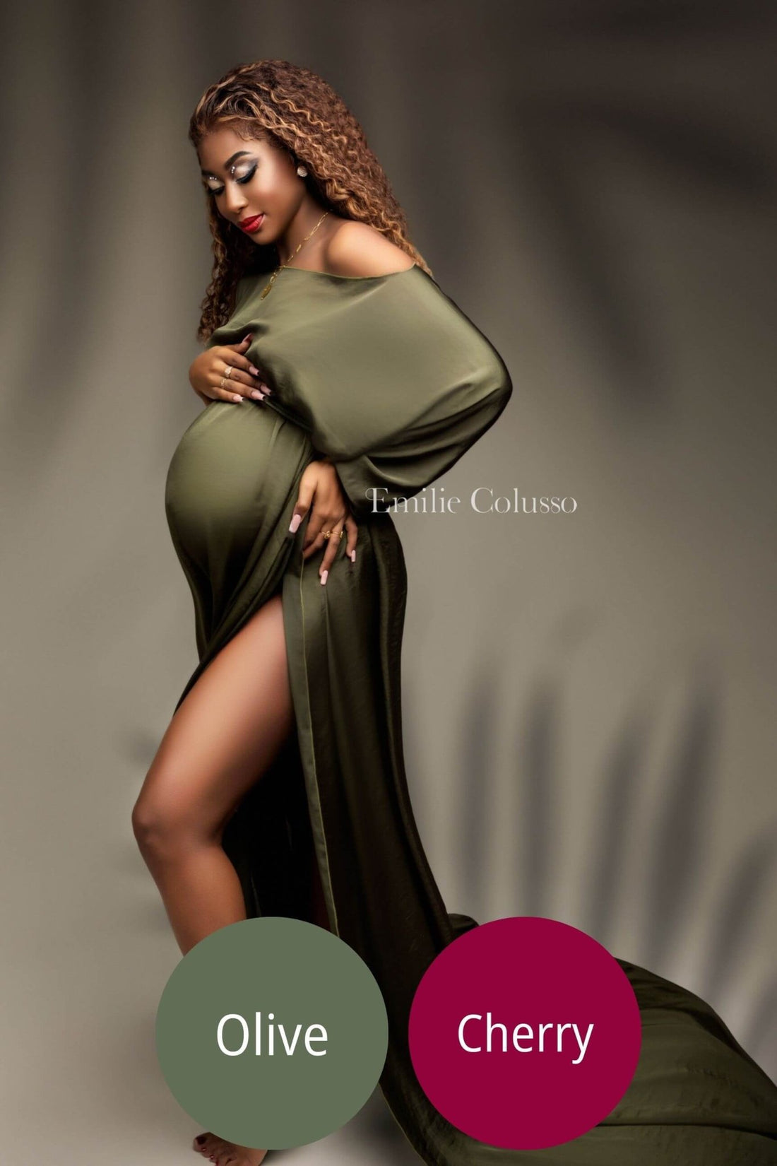 Bundle Amina Cape Olive &amp; Cherry - Mii - Estilo