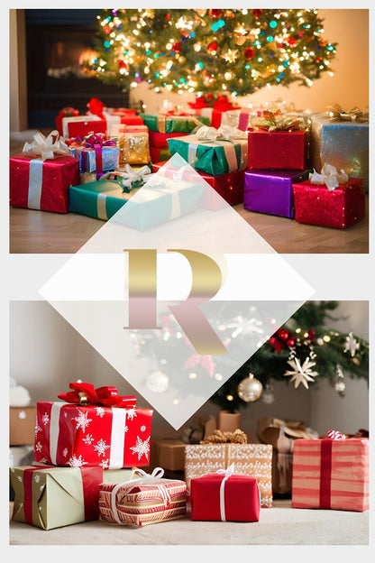 Christmas Presents 12 Digital backdrop Photoshop - Isabell R Photography - Mii - Estilo