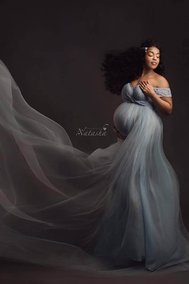 Calendula Maternity Dress - Light Blue CLEARANCE SALE – Mii-Estilo